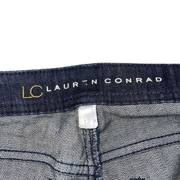 LC Lauren Conrad Dark Wash Boot Cut Jeans 12 - Picture 7 of 8